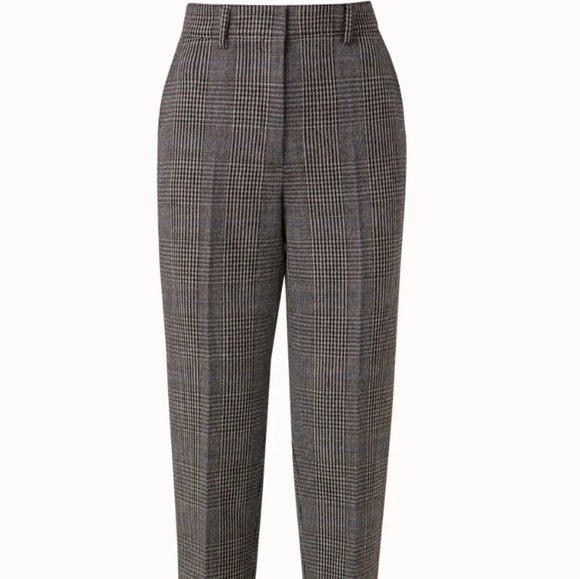 AKRIS Farrah Check Boot Cut Pants